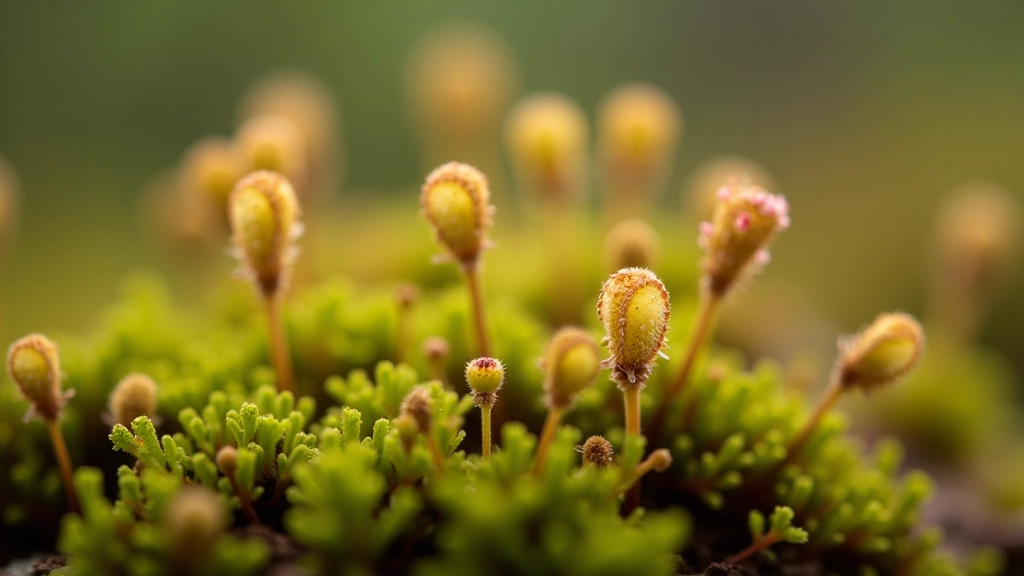 Purva floras detaļas, saulespilītes, šķērkaļi, sfagnu tuvplāns, makrofotogrāfija